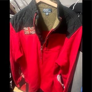 mens vintage polo pullover